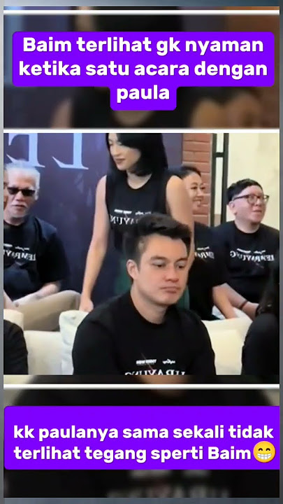 ketika Baim dan paula bertemu dalam satu acara,lihat reaksi mereka#seputarartis#Baim#paula#shorts
