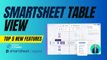 Introducing Smartsheet Table View - Top New Features!