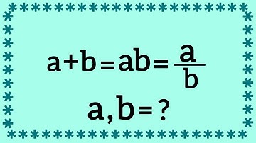 Morocco | A Nice Math Olympiad Algebra Problem | a,b=? |