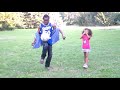 LA BAMBINA AIDA TOURE FA LO SPORT INSIEME SUO PADRE YACOUBA TOURE .LO SPORT E' VITA,PACE E AMORE.