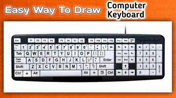 Draw a Keyboard | How to Draw Keyboard | Easy Way to Draw Computer Keyboard