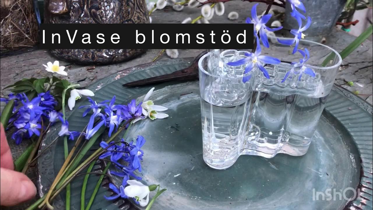 Arrangera blommor i Aaltovas med InVase blomstöd - YouTube