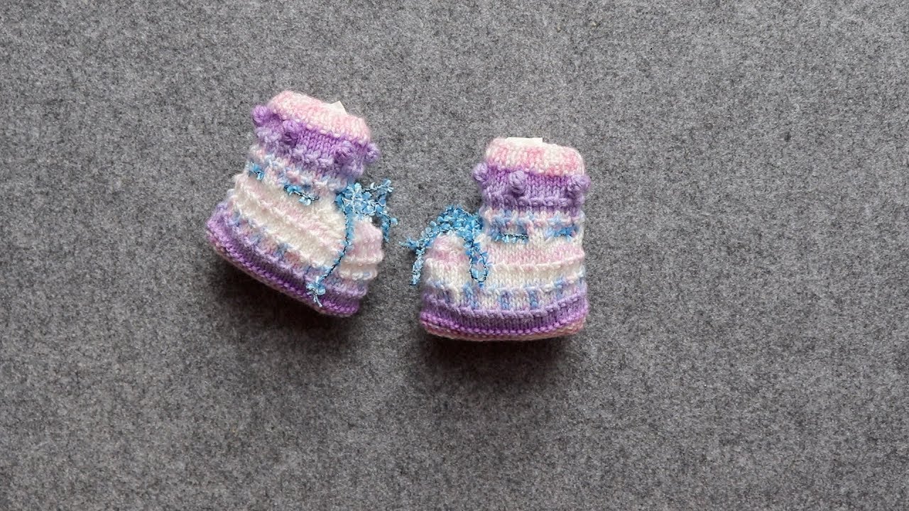 Baby Chucks Babyschuhe Stricken 2 Youtube