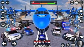 US Police Robot Transformer Transportation Simulator Game - Android Gameplay FHD screenshot 4