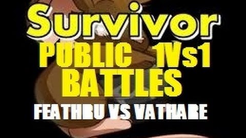 Transformice Survivor Public 1Vs1 Battles: [Feathru VS Vathare] Counted rounds.