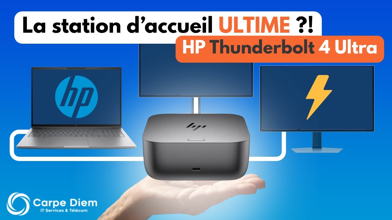 HP Thunderbolt 4 Ultra Dock : la station d’accueil ultime pour booster ton setup ! 🚀