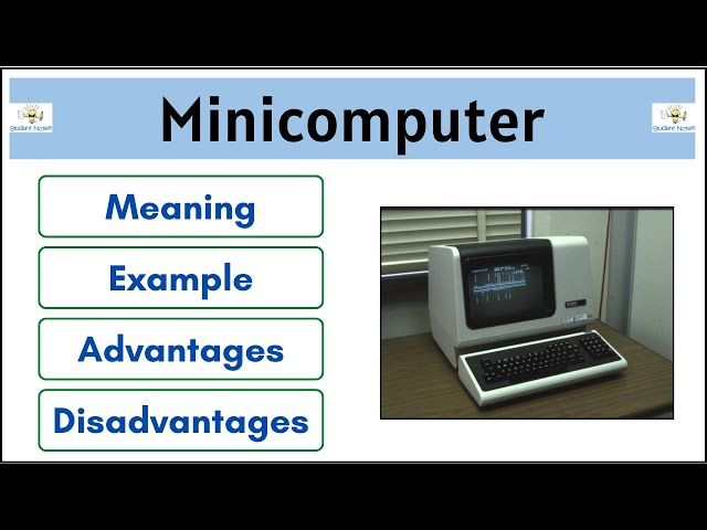 What is Minicomputer, Meaning, Example