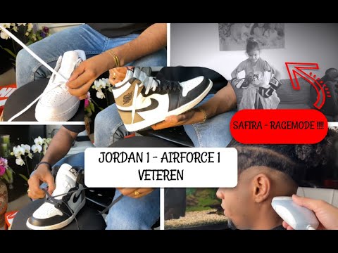 Hoe veter je Jordan 1 & Air Force 1⁉️🔥 (Safira Ragemode😡)