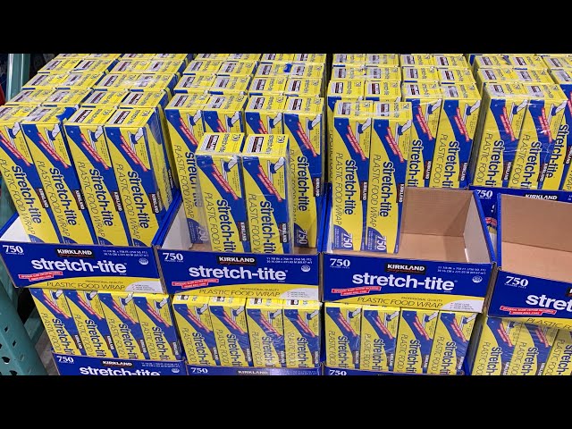 How to install slide cutter on Costco Kirkland Signature Stretch-Tite  Plastic Food Wrap 