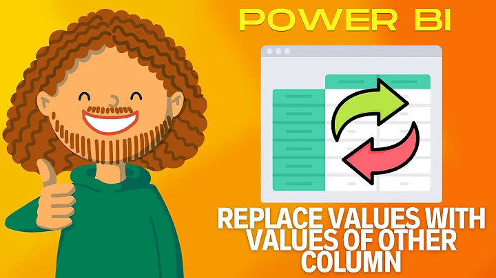 Replace values with values in other column - Power BI