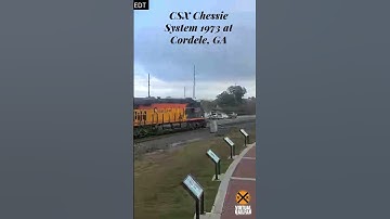 CSX Chessie System 1973 Heritage Unit at Cordele, GA