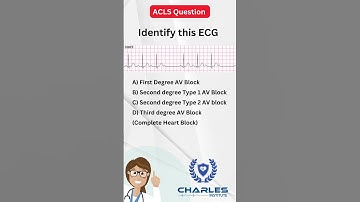 ACLS Sample question ECG #ecginterpretation #acls #americanheartassociation