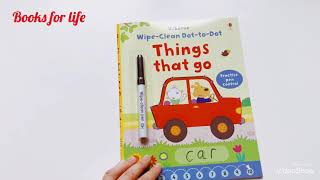 Details Wipe-clean dot-to-dot things that go Usborne News