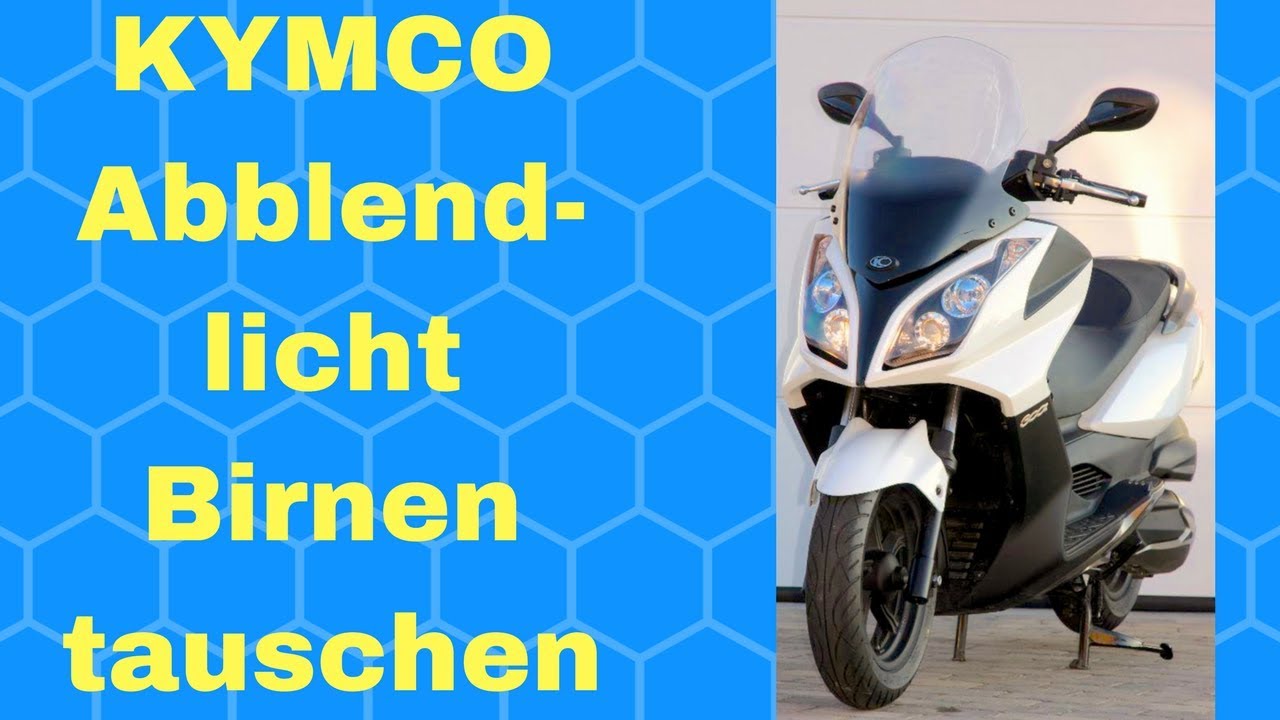 Kymco Downtown Birne wechseln Anleitung, Osram Cool Blue Test