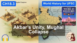 Ch18.3 THE MUGHAL EMPIRE IN INDIA | Akbar’s Tolerance to Aurangzeb's Oppression | #UPSCWorldHistory