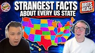 BRITS REACT to Strangest Facts About Every US State | Did You Know These?