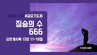 [금요기도회] 짐승의 수 666 | 요한계시록 13장 11-18절