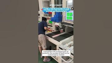 A dual-channel express sorting machine with fast sorting speed and high sorting accuracy