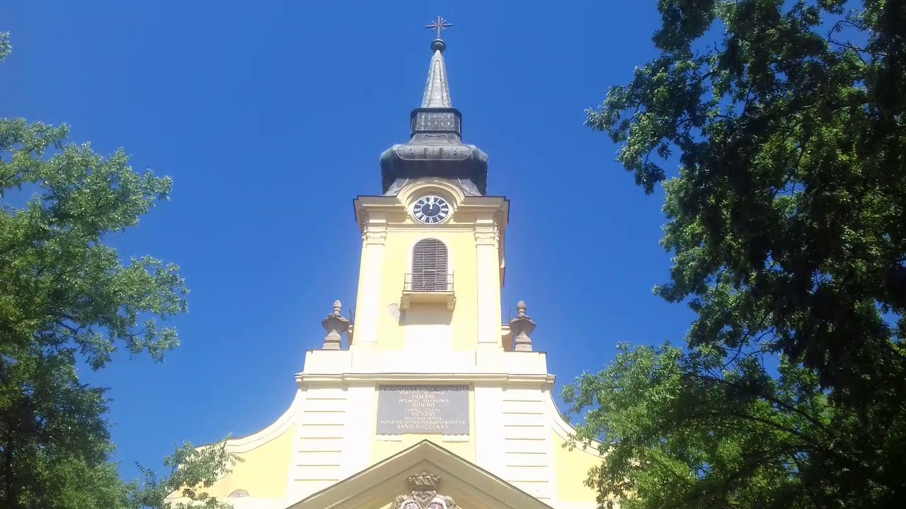 Gyula (H), Nádi Boldogasszony templom déli harangszó 2019. Augusztus 11.
