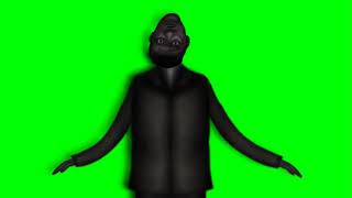 The Man With The Upside Down Face jumpscare fanmade Trevor Henderson green screen (Heart Attack)