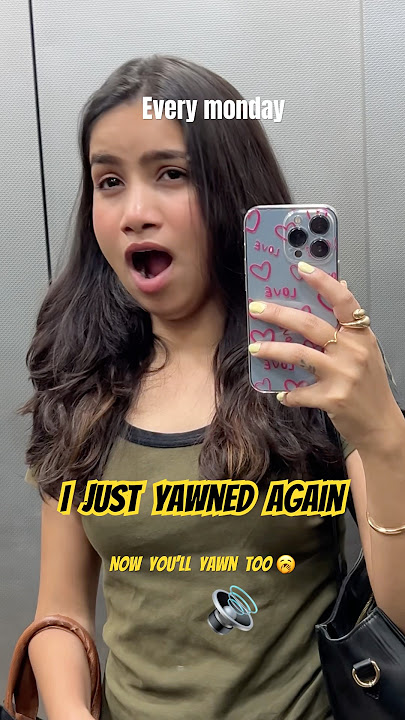 Every Monday ever🥱 #mondayyawn #adayinmylife #hatemondays #officemonday #minivlog #vlog #yawning