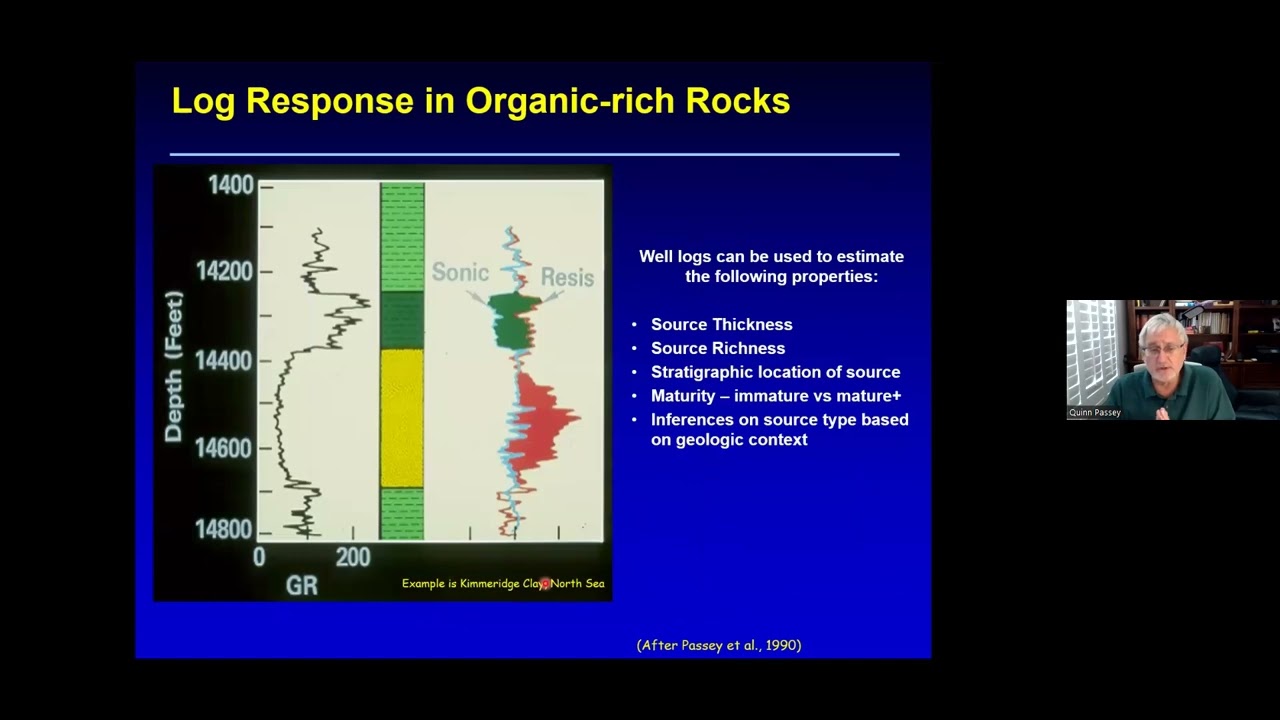 Source Rock Evaluation from Well Logs -Four Decades of Technical Tipping Points- Dr. Quinn Passey