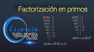 Factorización En Primos O Factorización Completa