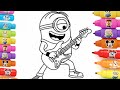 Step by Step Minions Cartoon Drawing | For Kids