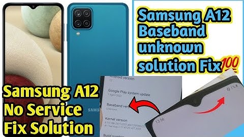 Samsung A12 No Service solution 💯|| Samsung A12 Baseband Unknown || Samsung A12 No sim card ||