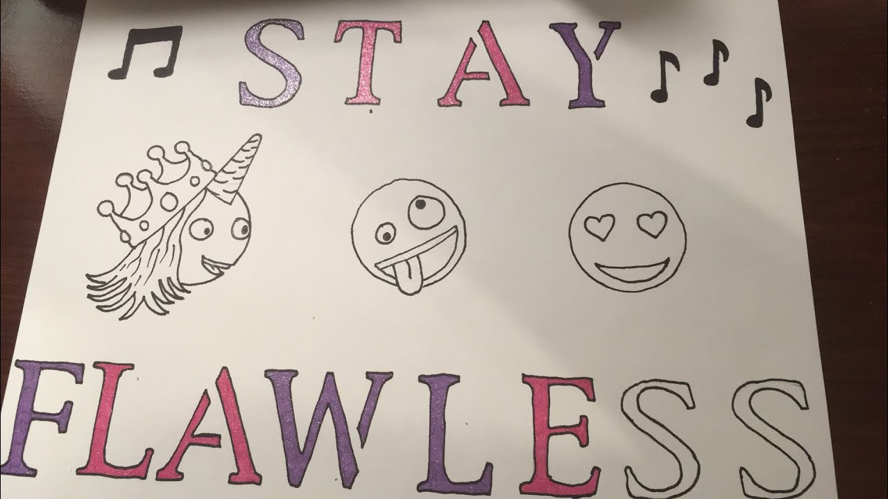 Coloring a poster for a dear dear friend - YouTube