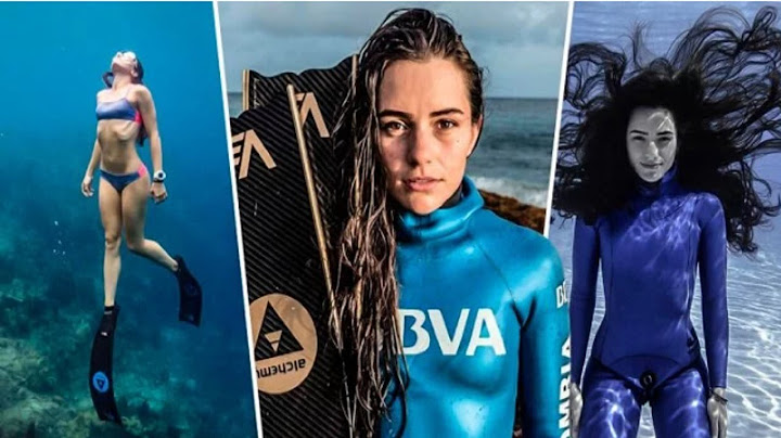 La sexi sirena colombiana que rompió el récord mundial de inmersión 2 minutos y 43 segundos
