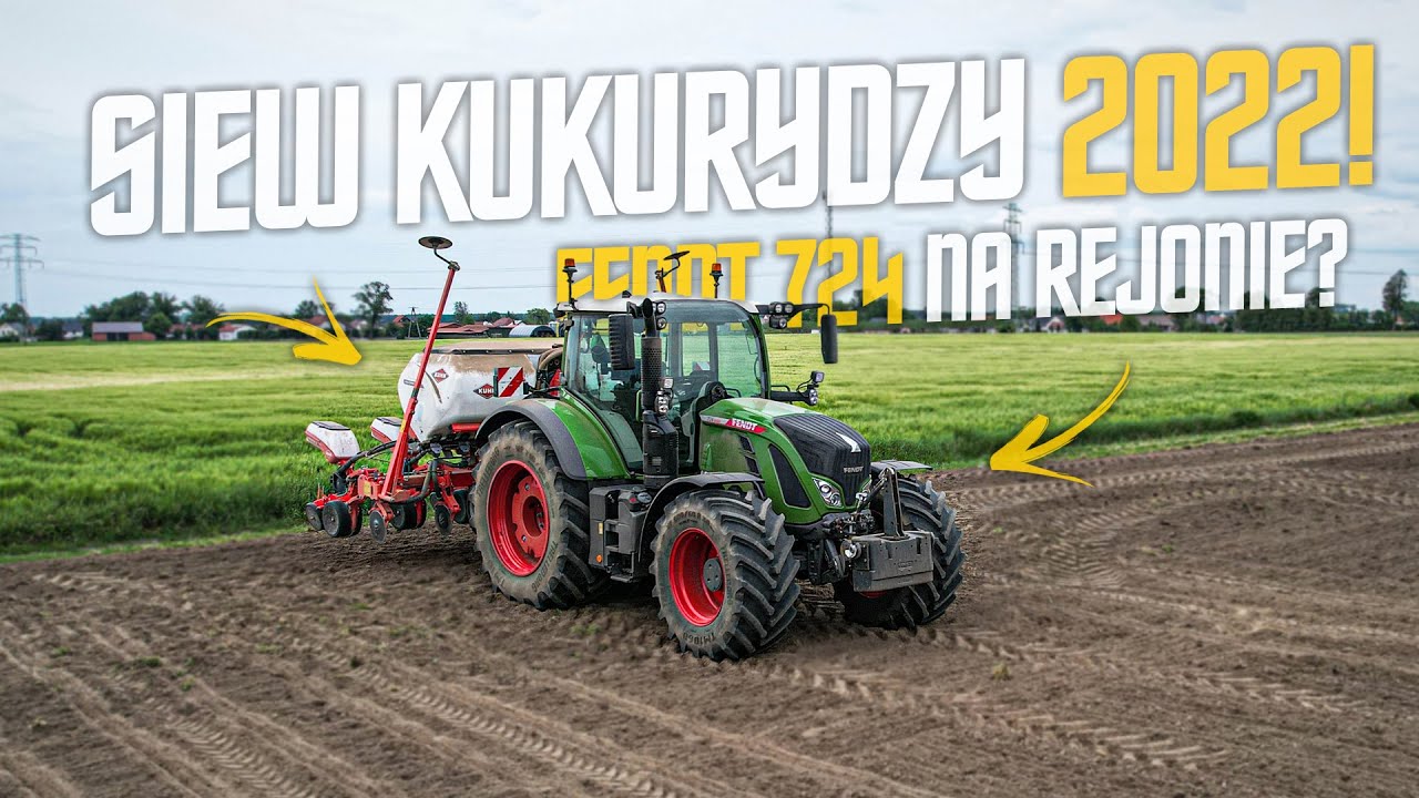 🌽Siew kukurydzy 2022🌽Gospodarstwo Rolne Kierstein ✔FENDT VARIO 724  PROFI PLUS ONE ✔KUHN MAXIMA 3TS