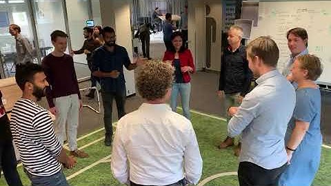 Happy Scrum Master playing Nippon game at ABN AMRO