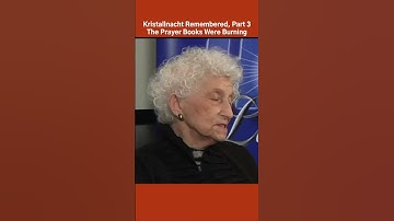 Kristallnacht Remembered | The Prayer Books Were Burning #firstpersonhistory