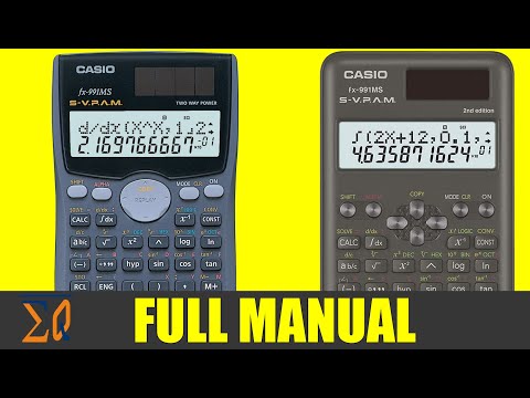 CASIO FX-991MS FX-570MS FX-100MS  and 2nd Edition scientific calculator learn everything