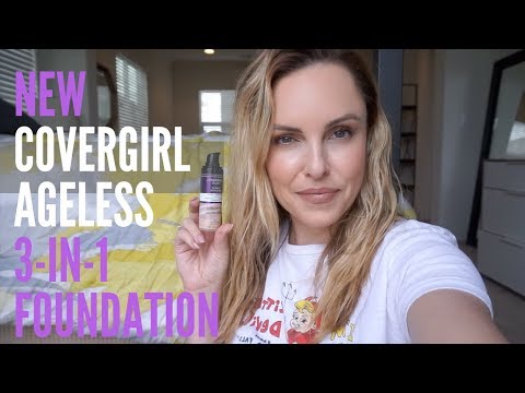 Видео: Covergirl + Olay Simply Ageless 3-in-1 Liquid Foundation Review