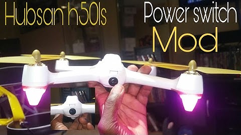 Hubsan h501s mod( power switch)