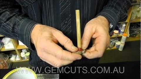 Dopping Gem Stones with Wax