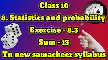 Class 10 Probability Ex-8.3 Sum- 13|VJ Mathsster