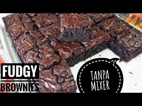 BROWNIES TANPA MIXER|TIPS N TRICK FUDGY BROWNIES