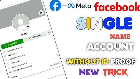 Single🔥Name Facebook account 2021|Without Id proof|How to make create single name fb account2022