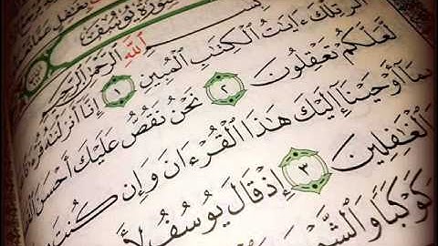 سورة  يوسف بصوت القارئ  :  طلحة الدريوش  !!