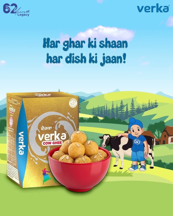 Fuel your day with the richness of Verka Ghee – packed with taste, tradition, and health. #verkaGhee