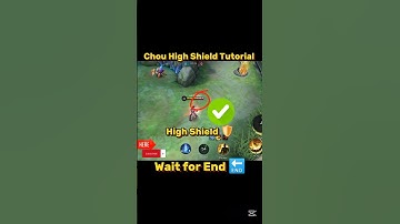 Chou Shield 🛡️ Tutorial Mobile legends #ml2b #tutorial #chou #shorts #mobilelegends
