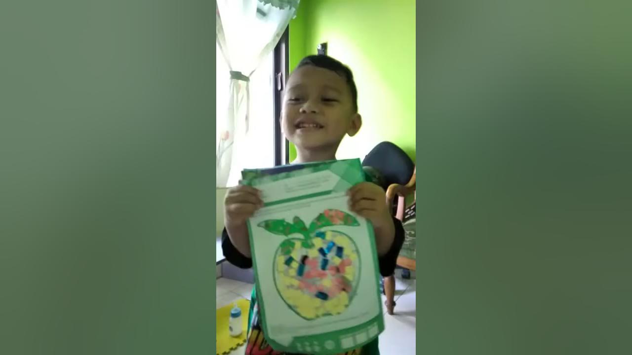 Menempel bentuk buah apel - YouTube