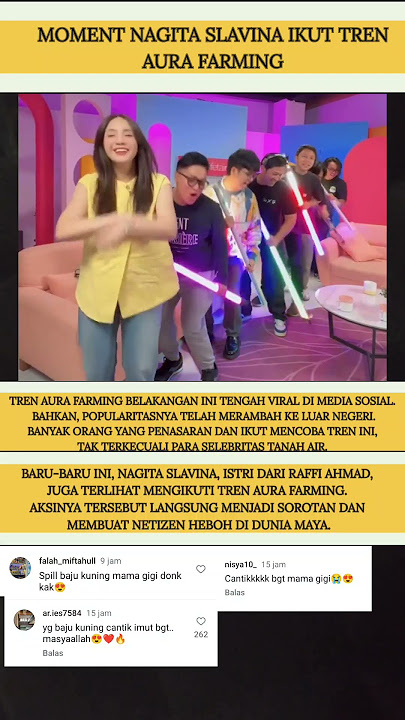 NAGITA SLAVINA 😍 #shortsviral #nagitaslavina1717 #aurafarming #ransentertainment #raffiahmad
