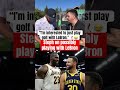 Stephen Curry just wants to golf with LeBron 🤣
