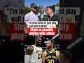 Stephen Curry just wants to golf with LeBron 🤣