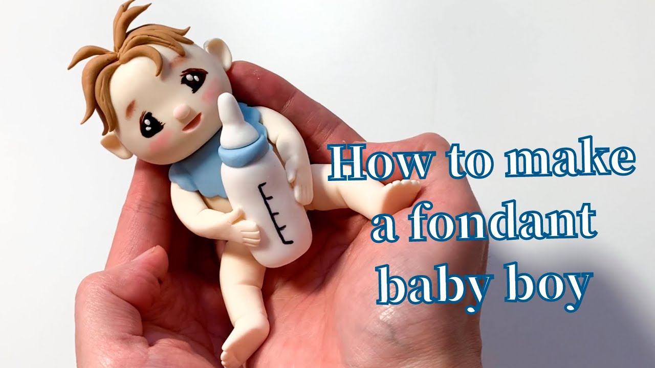 cute fondant baby boy YouTube