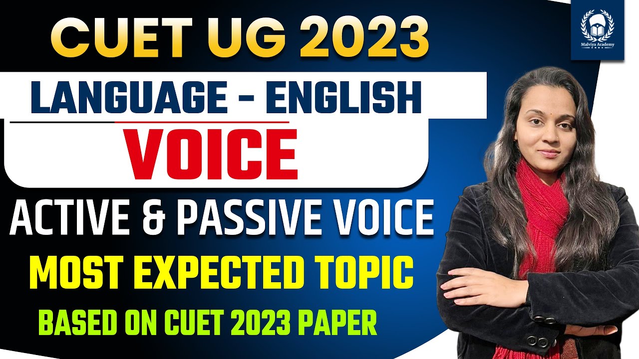 Active & Passive Voice | Most Expected Topic based on CUET 2023 Paper ...
